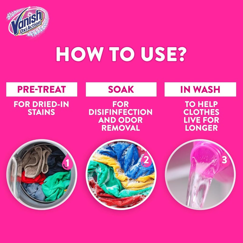 Vanish Liquid Fabric Stain Remover 1L+1L Free - Image 4